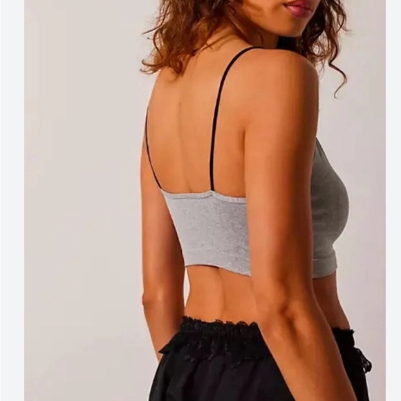 Free People Intimately Heather Gray Tank NWOT - Picture 3 of 6